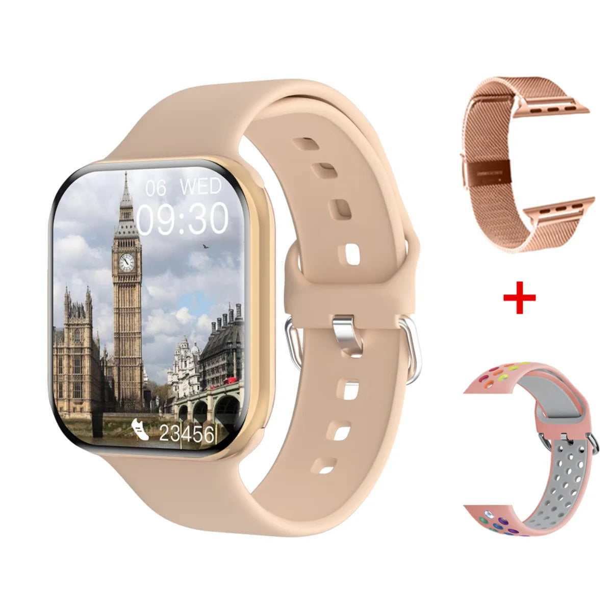2025 GPS Smart Watch Series 10 for Apple Watch 10 Memory Music Video Bluetooth Call Waterproof NFC Smartwatch for Android IOS